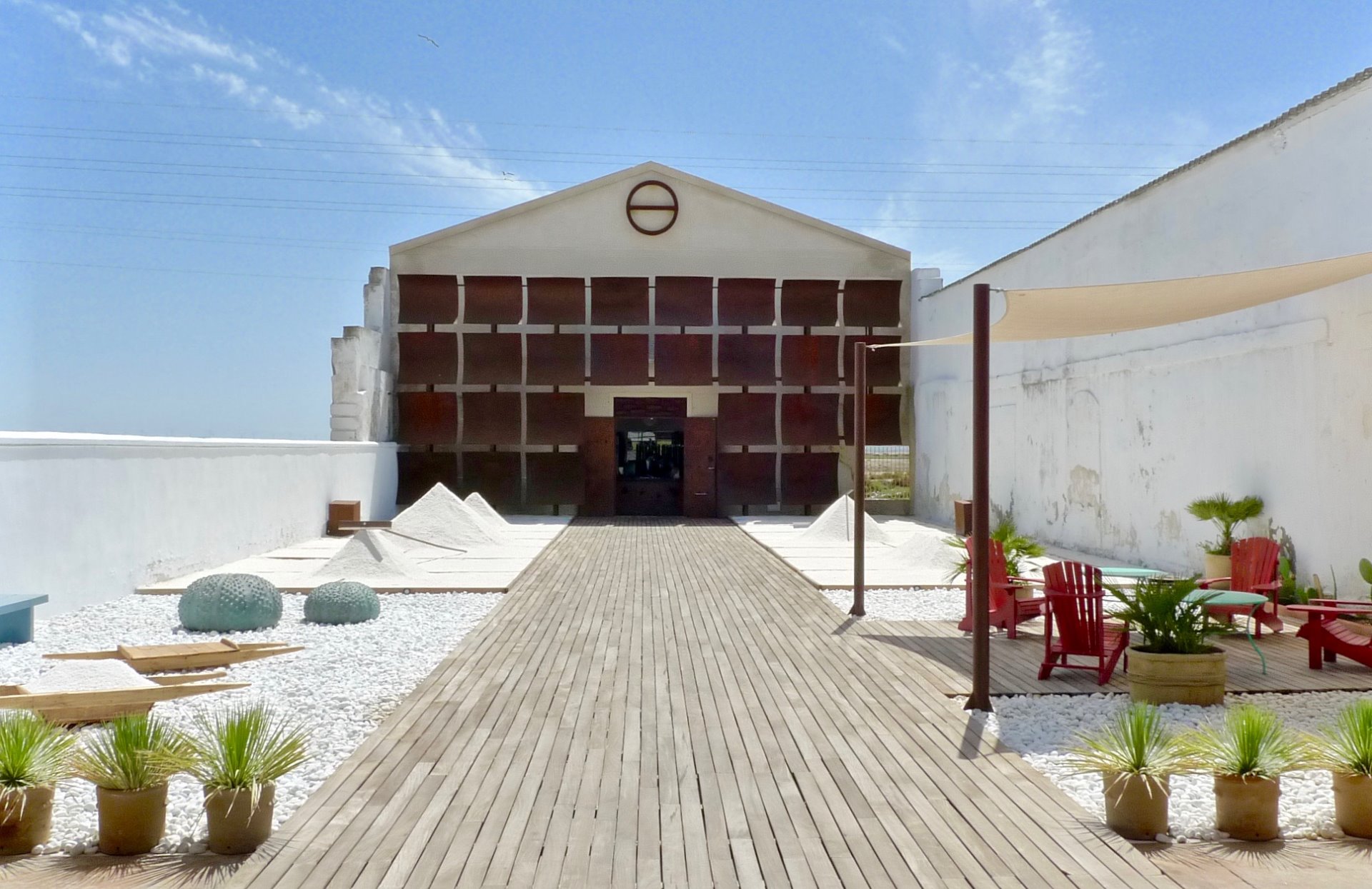 L'entrée d'Aponiente et son jardin de sel